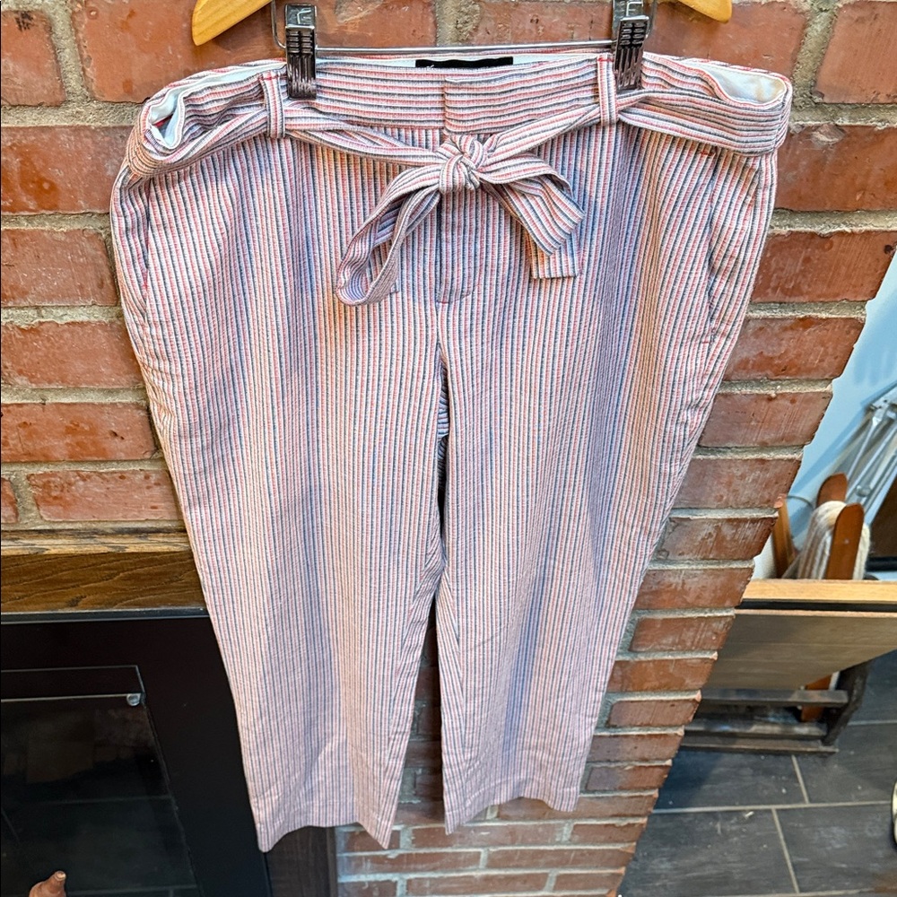 BR Banana Republic Striped Women's Linen Pants